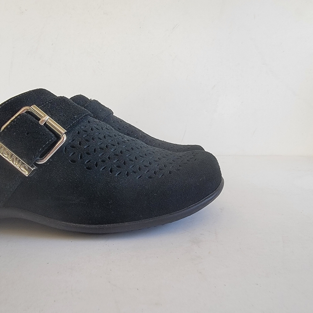 Vionic Moca Black Clog Mule Size 7 EU 38 Slip On Comfort Shoe Minimalist Neutral - Picture 7 of 15